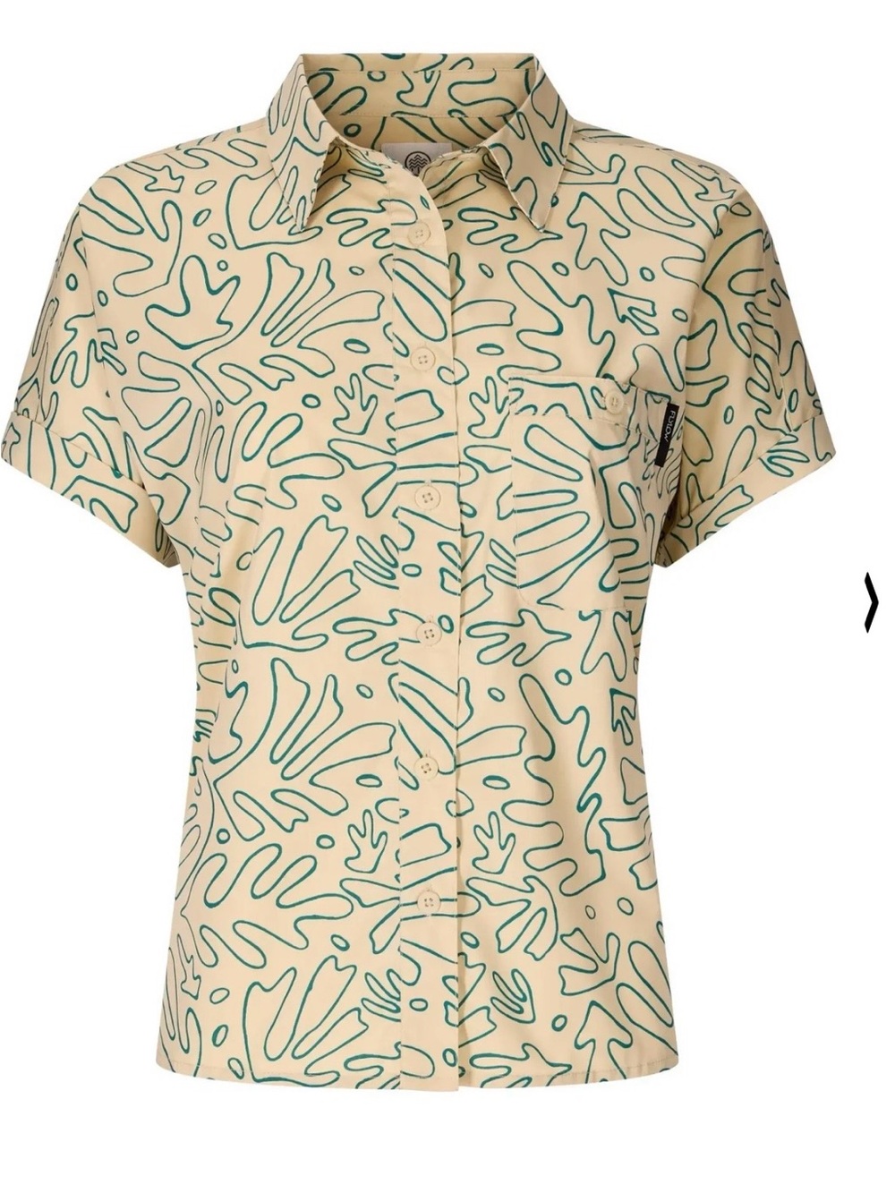 Flylow women’s around town shirt dune sea coral size XL NWT
